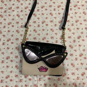 Betsey Johnson lady face crossbody